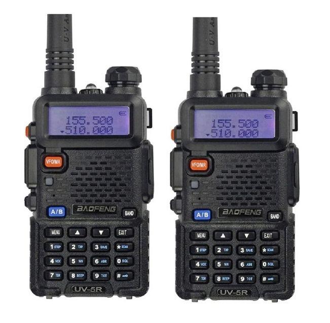 X2 BAOFENG UV-5R RICETRASMITTENTE VHF/UHF DUAL BAND RADIO 136-174 400-480 MHZ