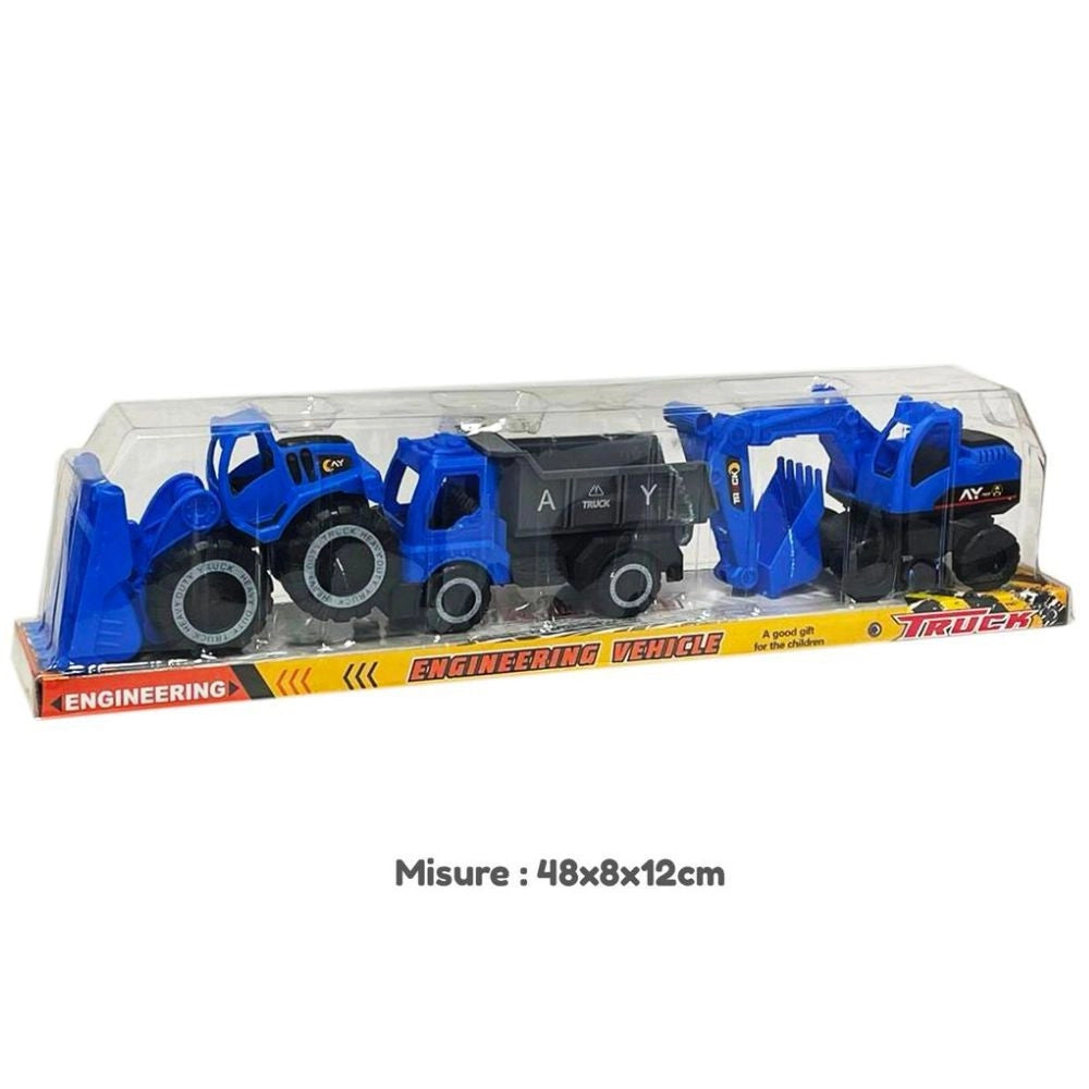 Trade Shop - Veicoli Costruzioni Mezzi Di Lavoro Escavatore Camion Giocattolo Per Bambini -