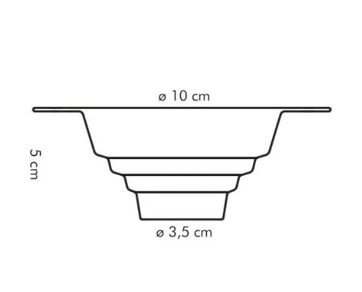 IMBUTO PER MARMELLATE 'PRESTO' ø superiore 10 cm - ø inferiore 3,5 cm - TESCOMA