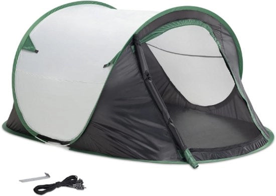 Tenda Pop-Up Doppia - Tenda da Campeggio per 2 Persone - Tenda da Sdraio da Sbloccare Rapidamente - Ideale per Festival o Campeggio - Disponibile in Diverse Colori