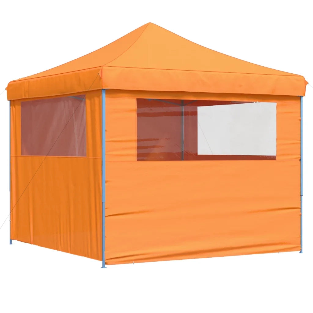 Tendone per Feste Pieghevole Pop-Up con 4 Pareti Arancione