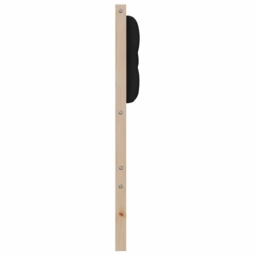 Testiera Altro Marrone e nero 200 cm Legno di pino massello 878991