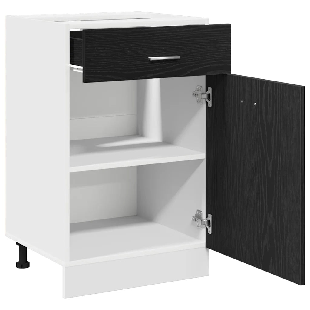 Armadio pensile Rovere Nero 50 x 46 x 81,5 cm Legno multistrato 863257