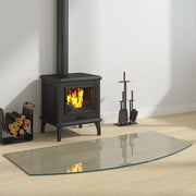 Piastra in vetro per camino Trasparente 120 x 60 cm Vetro 353879