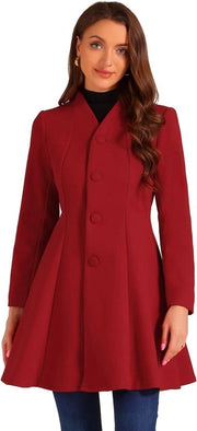 Pantalone da neve lungo con inserti e chiusura a bottone elegante - Rosso - Taglia M