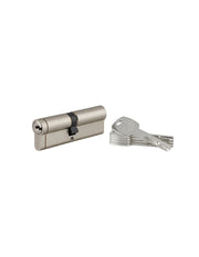 Cilindro europeo Transit 1 50 x 50 mm, nichelato, funzione emergenza, 5 chiavi – THIRARD