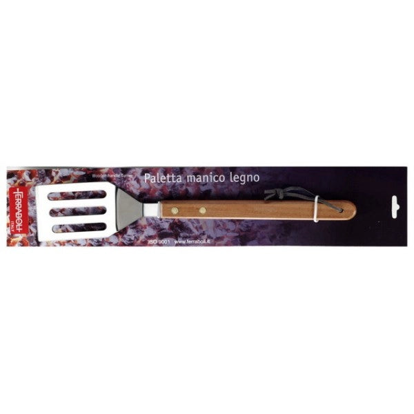 Paletta con manico in legno BBQ