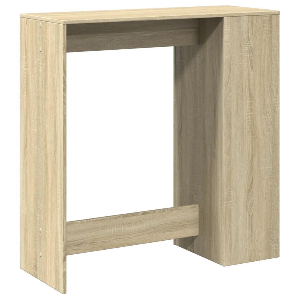 Tavolo Bar con Rastrelliera Sonoma 101x40x103,5 cm Multistrato