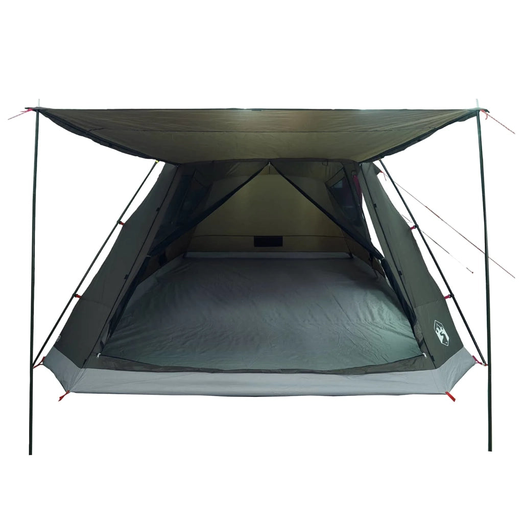 Tenda Capanna Verde militare 12-Persone Poliestere e Acciaio 42028574