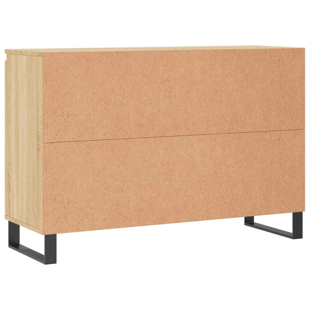 Buffet credenza cassettiera armadio mobile contenitore organizer cucina soggiorno rovere Sonoma 104 x 35 x 70 cm legno ingegnerizzato marrone 02_0031488