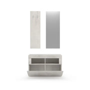 Set di mobili per ingresso, collezione ISORA, colore quercia bianca