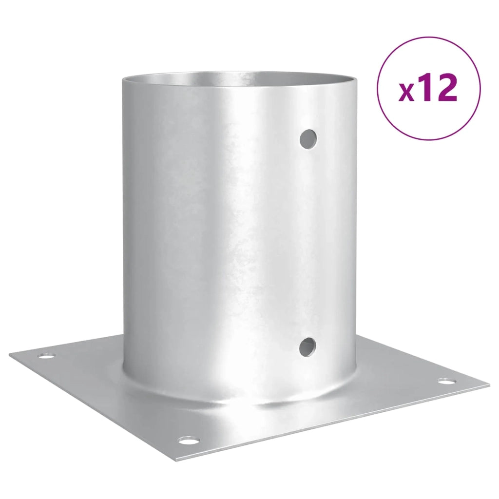 Ancora rotonda per terreno 12 pcs Argento 18 x 18 x15 cm 42030125