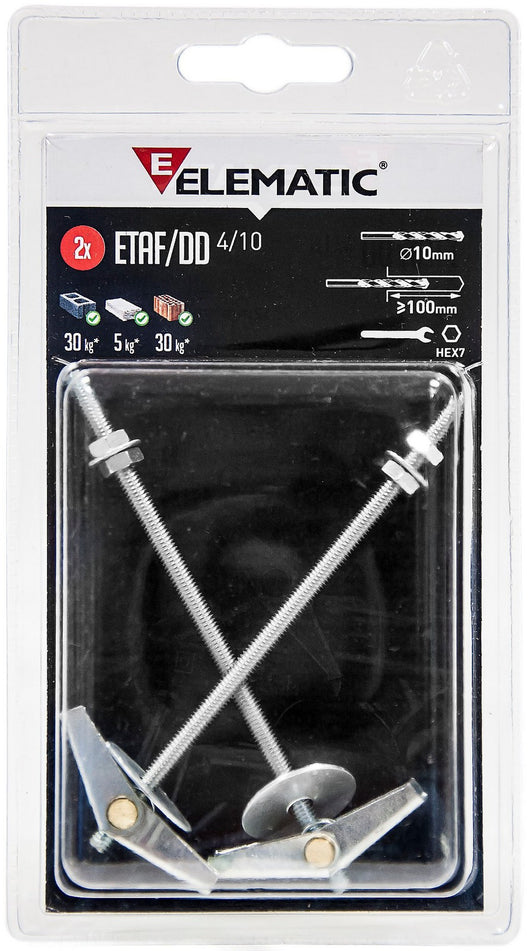 elematic blister ancora etaf/dd barra filettata 2 pz cod:ferx.31650