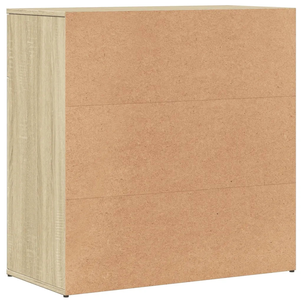 Credenza Rovere Sonoma 79x38x80 cm in Legno Multistrato