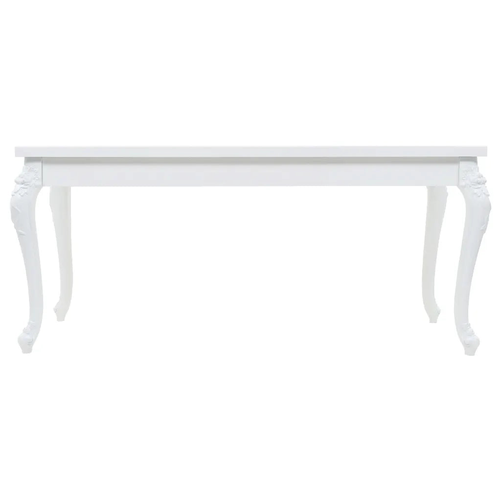 Tavolo da Pranzo 179x89x81 cm Bianco Lucido cod mxl 10437