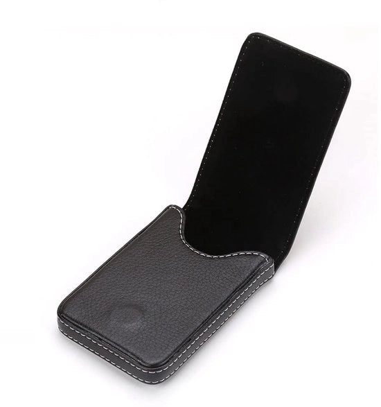 Portafoglio con cinturino in pelle PU - Contenitore sottile - Chiusura magnetica - Per 20-25 carte - Design classico - Sostenibile e comodo - Portafoglio per carte