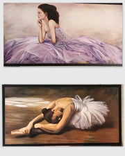 Quadro da Parete decorativo casa strass ballerina 104 x 54 cm 2 Decori
