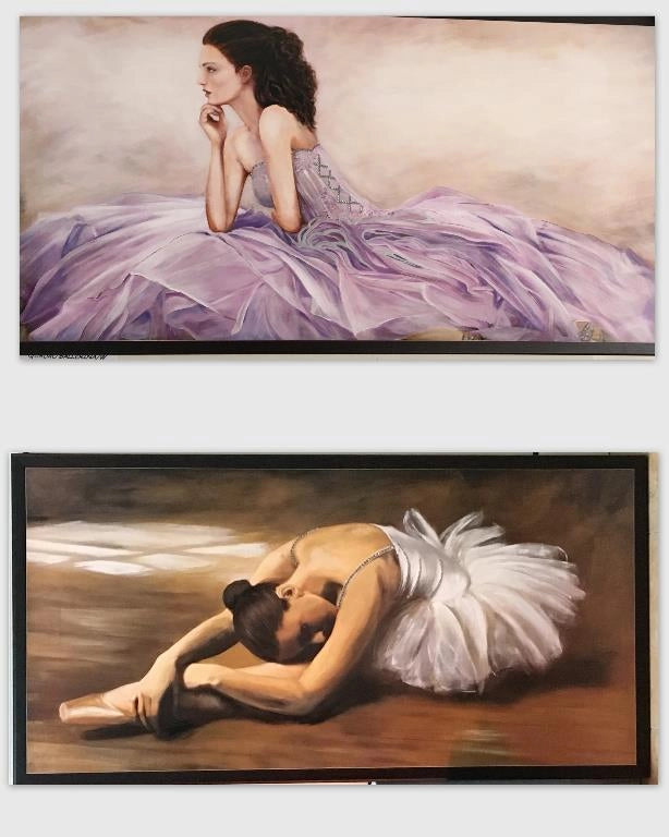 Quadro da Parete decorativo casa strass ballerina 104 x 54 cm 2 Decori
