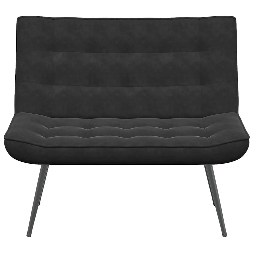Panca Nera 110x74x84 cm in Velluto