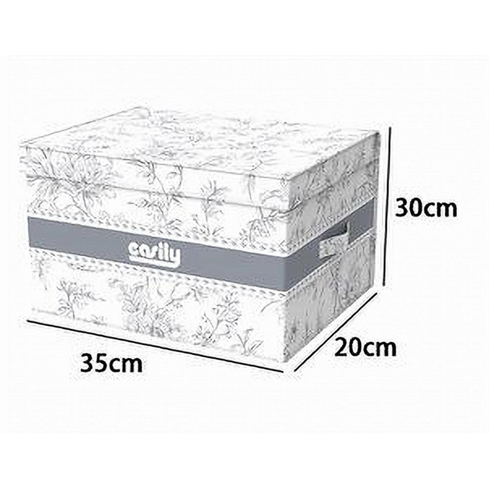 Trade Shop - Box Portatutto Scatola Salvaspazio Contenitore Organizer 35x30x20cm Fantasia 87314 -