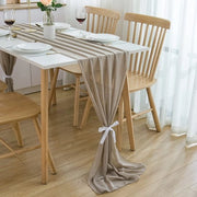 Chiffon per tavola, 70x420 cm, in camel, decorazione per tavola, decorazione per matrimoni, tessuto per tavola per compleanni, Natale