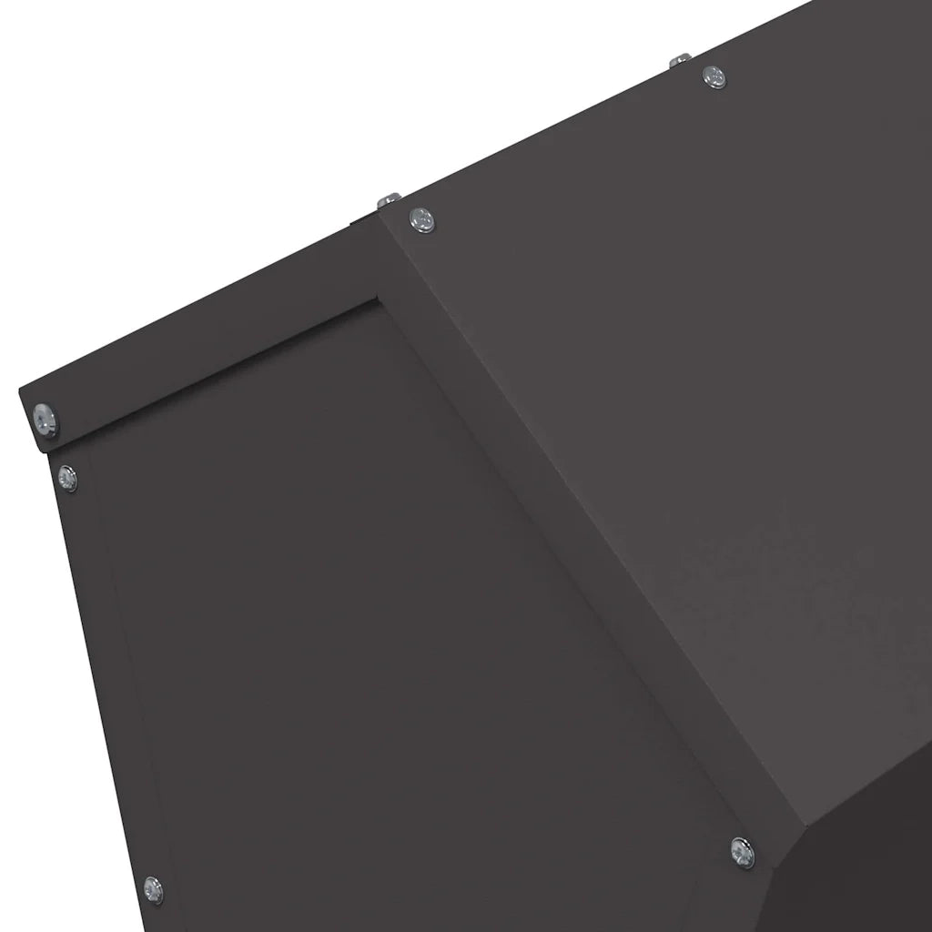 Feeder per pollo Nero 40 x 40 x 45 cm Acciaio laminato a freddo