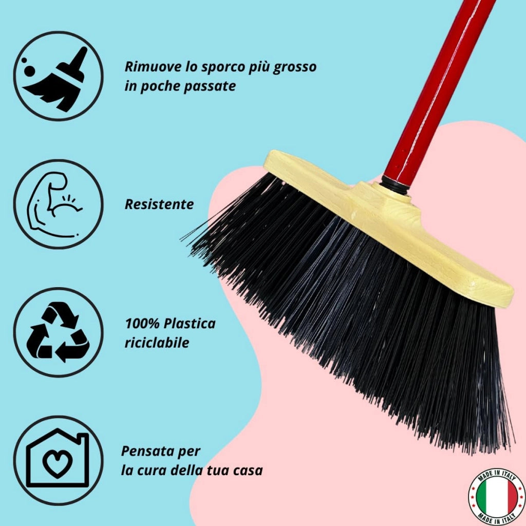 Scopa Da Esterno con Setole In Plastica Dure 