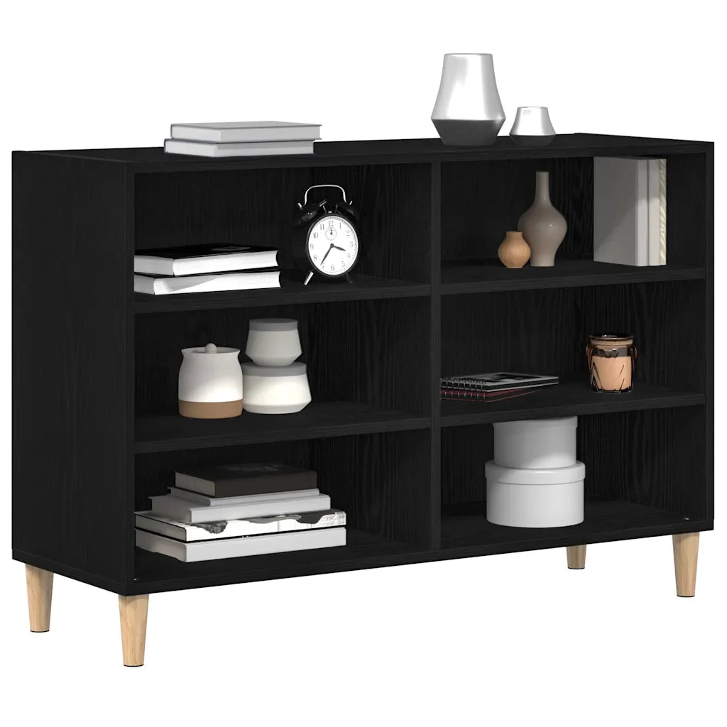 Credenza 103,5 x 35 x 70 cm Legno ingegnerizzato Rovere Nero 862590