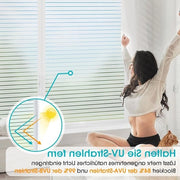 Film di protezione per finestre a strisce 2D statiche, adesivo senza colla, decorativa, 90 x 300 cm