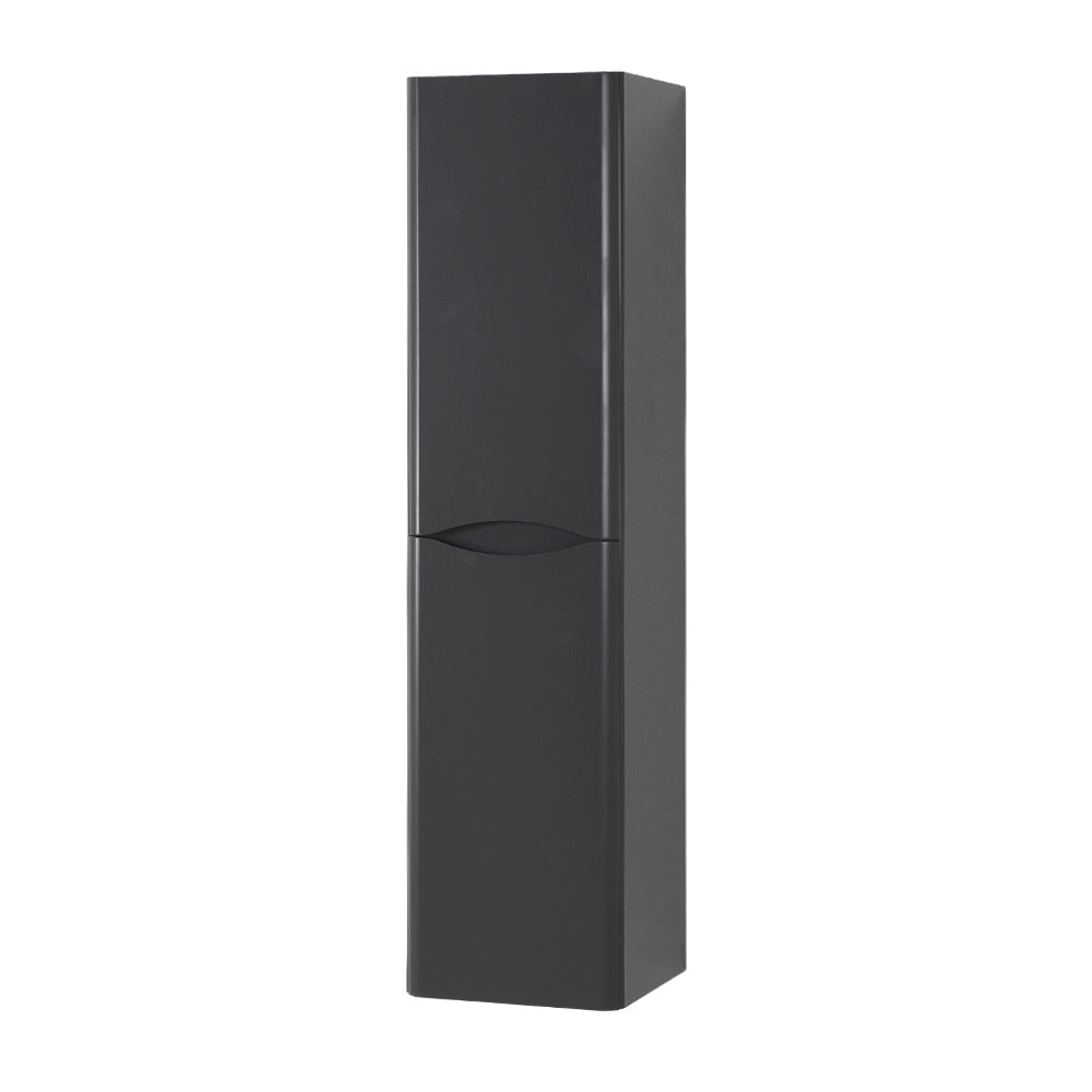 Colonna bagno sospesa 140 cm antracite 2 ante reversibili Zen