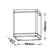 Faretto Esterno Moderno Kinsley Alluminio Nero 1 Luce Gu10 Ip54