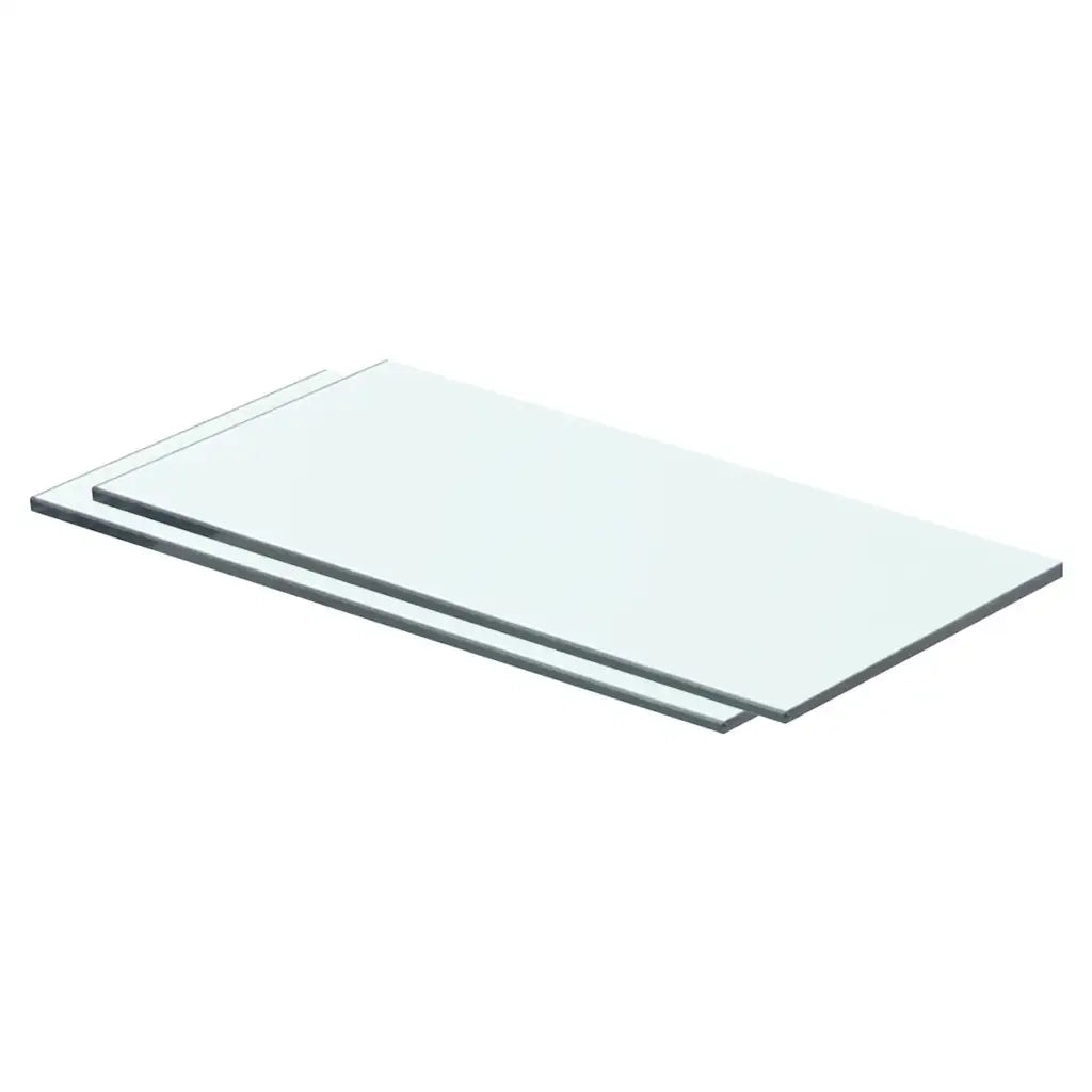 Mensole in Vetro Trasparente 2 pz 40x15 cm cod mxl 53047