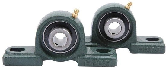 Lager 15mm/40mm - UCP202 - 2 Pezzi - Acciaio di Acciaio - Acciaio di Rullo - Alta Durezza - Duraturo - Lavello a Guscio