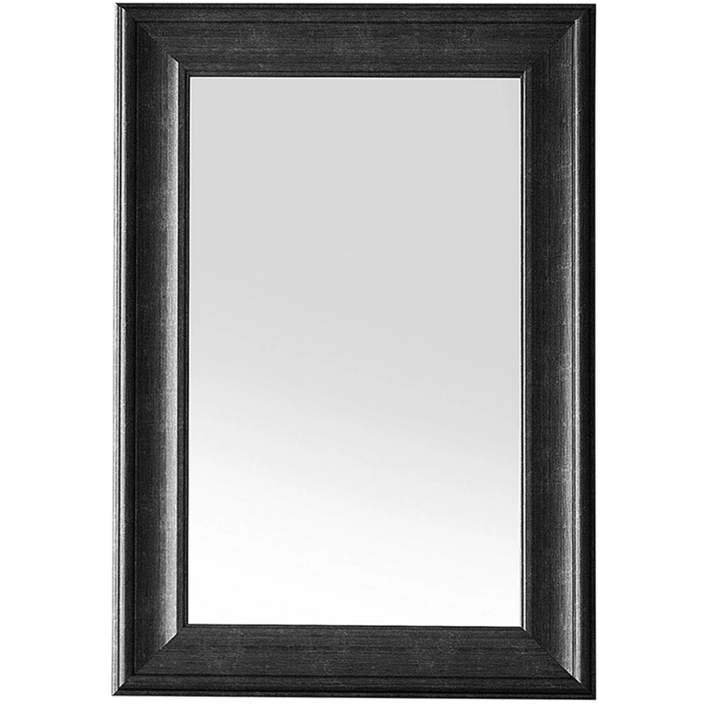 Specchio da parete sospeso Nero 61 x 91 cm in materiale sintetico ispirato allo stile minimalista scandinavo