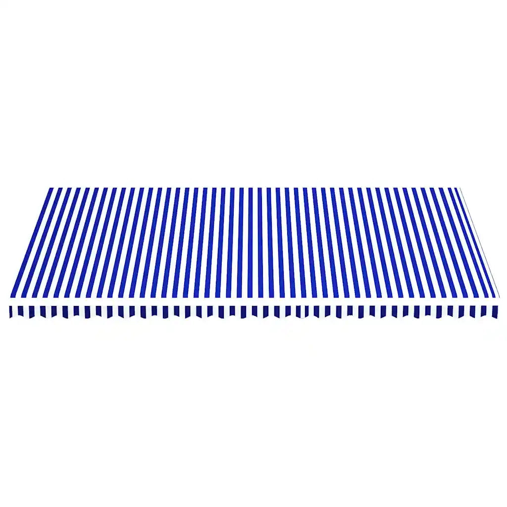 Tessuto di Ricambio per Tenda da Sole Blu e Bianco 6x3,5 m 311924