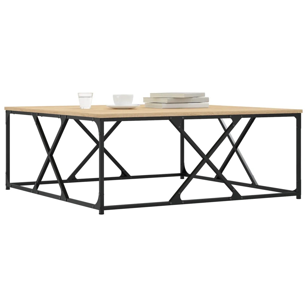 Tavolino salotto | Tavolino da caff¨¨ | Tavolino da Soggiorno Rovere Sonoma 100x100x40 cm Legno Multistrato