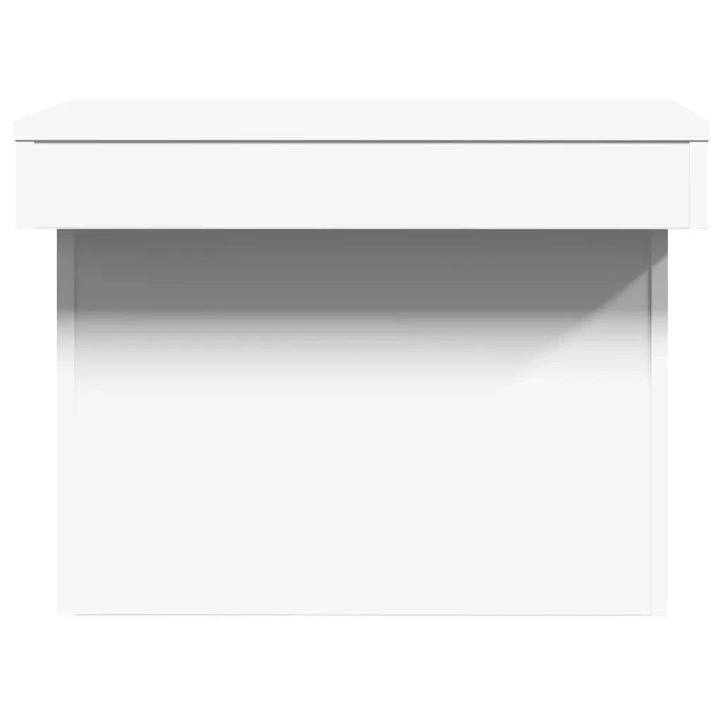 Tavolino da Salotto Bianco 100x55x40 cm in Legno Multistrato