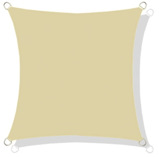 AIO FACTORY Vela Ombreggiante Impermeabile 3x3 m Beige - Vela Parasole da Giardino