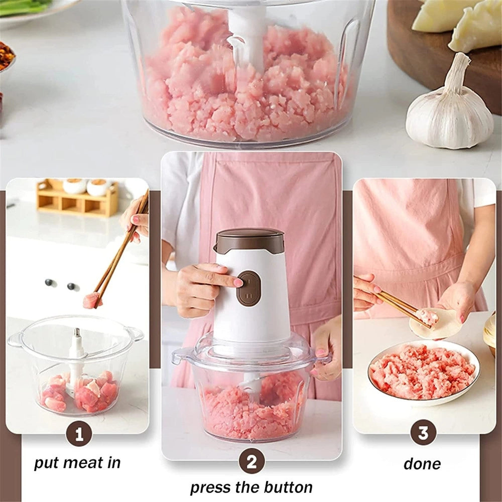 Trade Shop - Tritacarne Multifunzionale 3 In 1 Accessorio Per Cucina Casa Alimenti Q-t164 -