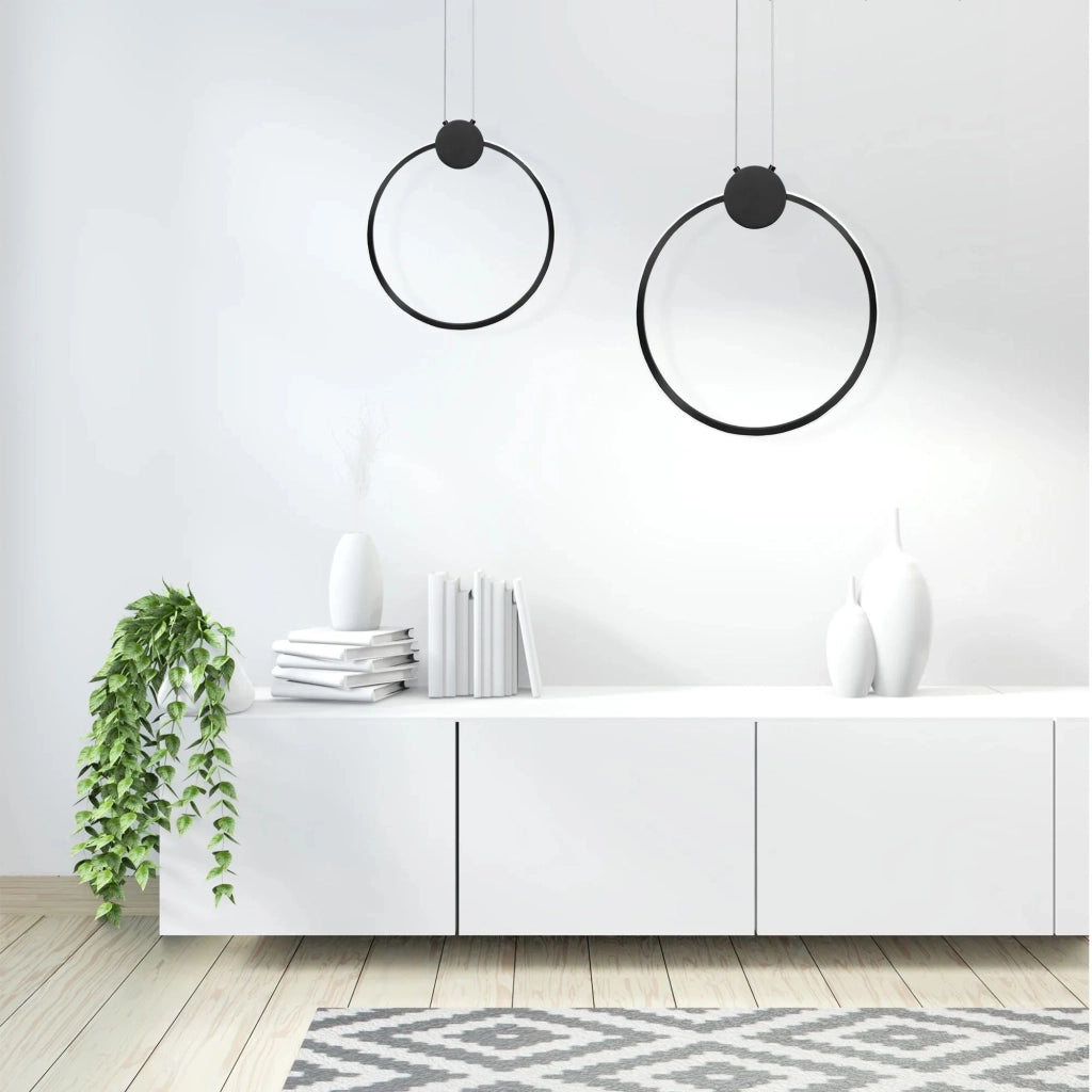Lampada Da Soffitto Led App1395-cp Black 40cm
