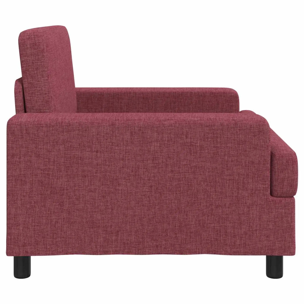 Poltrona Rosso Vino Tessuto 42043457