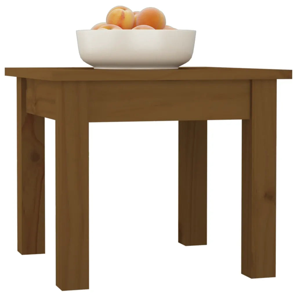 Tavolino da Salotto-Tavolino da soggiorno-Tavolo ambra 35x35x30 cm Legno Massello di Pino