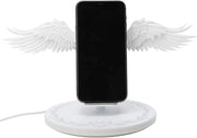 Caricatore wireless universale da 10 W massimo, stile ala angelo, carica rapida per smartphone.