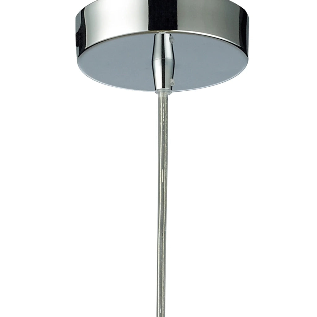 LÚZETE - LAMPADA A SOSPENSIONE 1 LUCE VETRO ESTERNO AMBRA INTERNO BIANCO Ø16,5 NOLINA