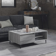 Tavolino da Salotto-Tavolino da soggiorno-Tavolo Grigio Sonoma 90x60x35 cm in Truciolato