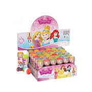 Trade Shop - Bolle Di Sapone Disney Princess Confezione 36 Pz Flacone 60 Ml Gadget Party -
