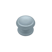 Pomolo fisso per porta SAGUATTI 166/80EB in alluminio argento satinato