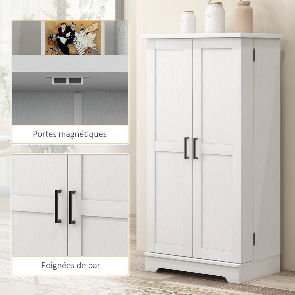 Armadio da cucina con ante e ripiani regolabili ¨C Minimal ¨C 40x60x120 cm colore crema