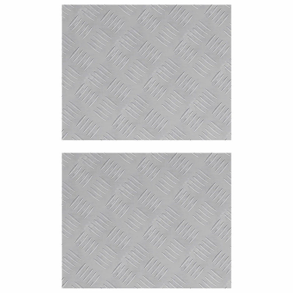 Gradini per Scale 2 pcs Argento 50 x 40 cm Alluminio 4104321