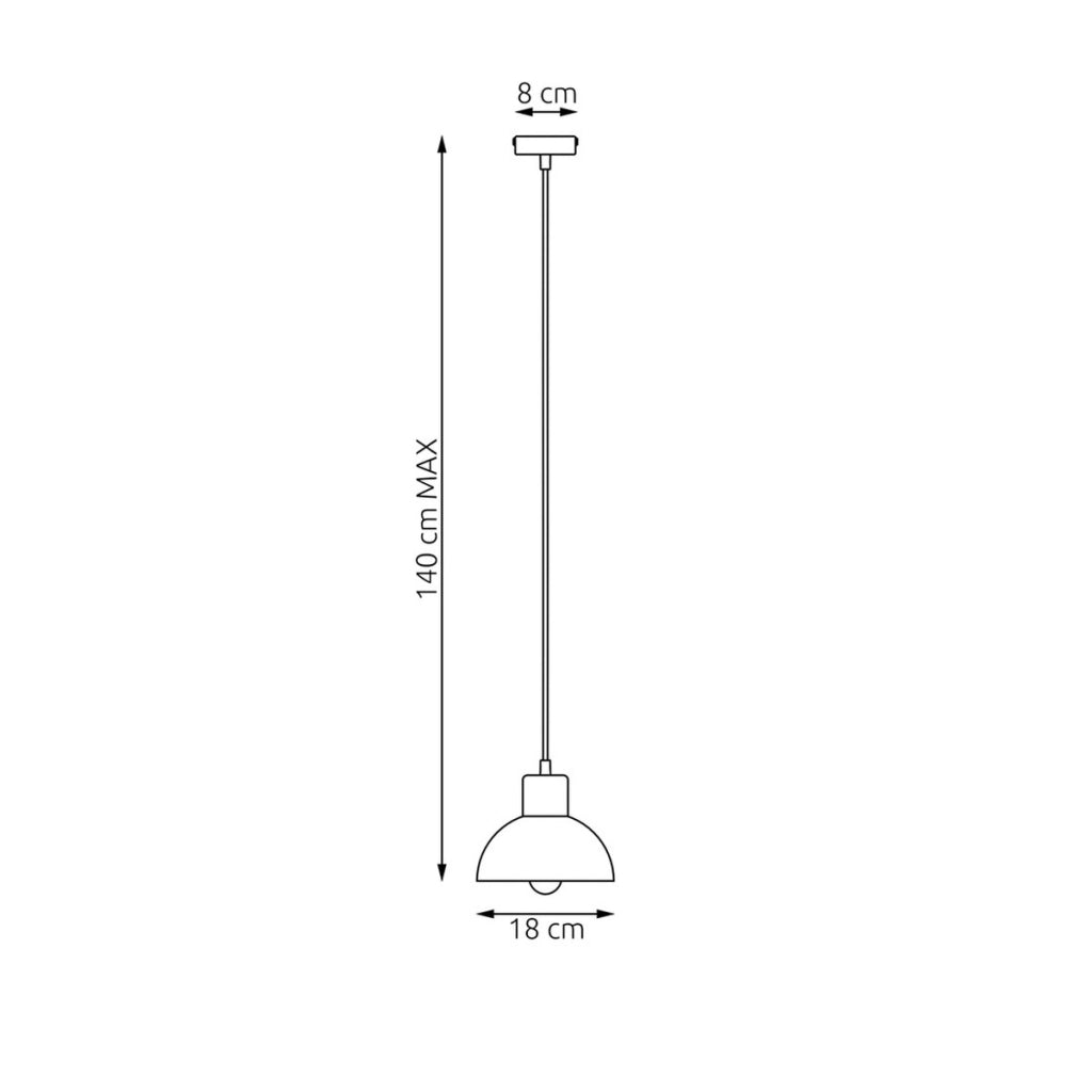 Lampada a sospensione Seco in acciaio nero e legno
